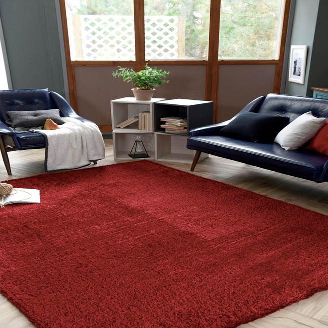 가온길카페트 럭셔리 샤기 로체 카페트 + 발매트 랜덤 발송