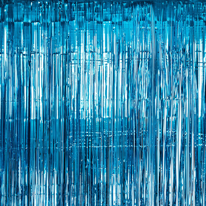 파티팡 파티 은박커튼 5p, 아쿠아