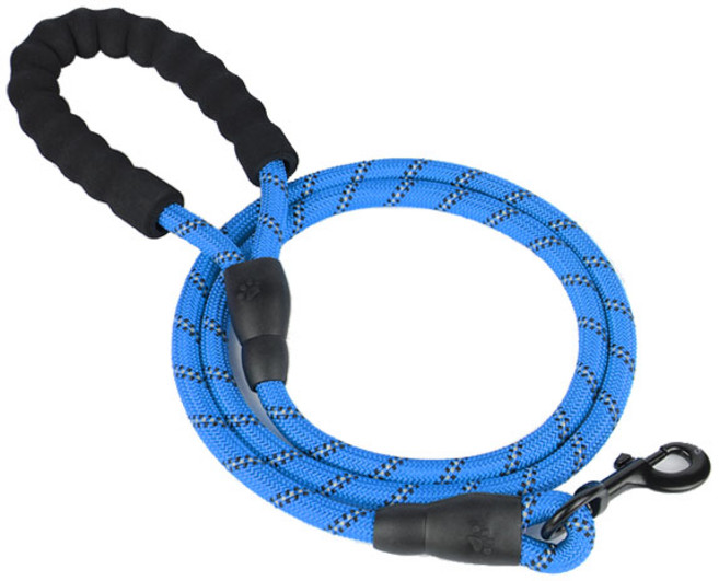 중대형 반려견 전용 리드줄, 블루, 1개