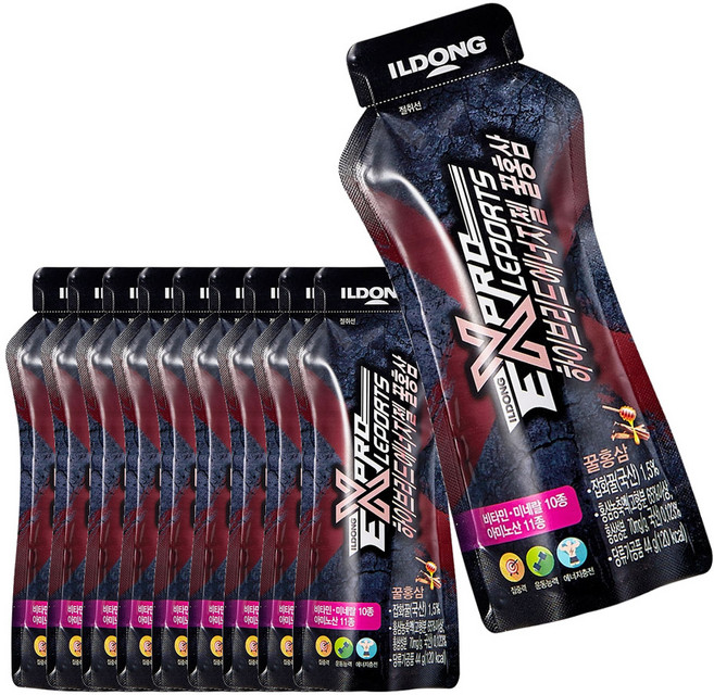 하이브리드에너지젤 꿀홍삼, 44g, 10개