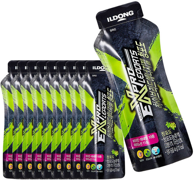 일동생활건강 하이브리드 에너지 파워젤 청포도, 44g, 10개