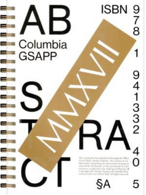 Abstract 2017 Paperback, Columbia Books on Architecture and the City