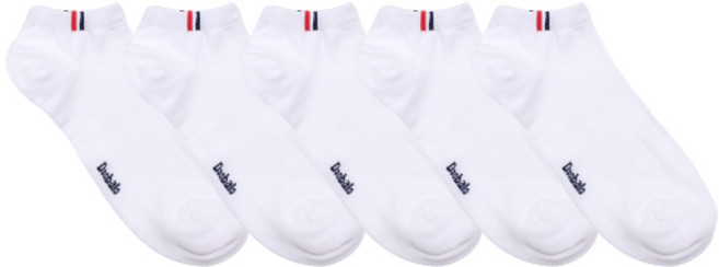 두발로 남성용 마스터 스니커즈 양말 5켤레