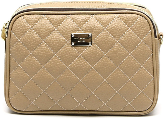 FROM HEAVEN Lusen 絎縫女用迷你斜揹包, 米色