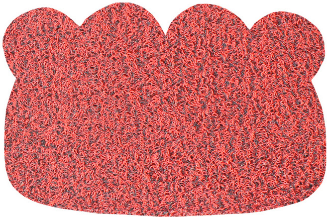 옹이네 젤리발 고양이 화장실 매트, 레드, 1개