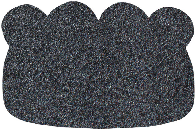 옹이네 젤리발 고양이 화장실 매트, 블랙, 1개