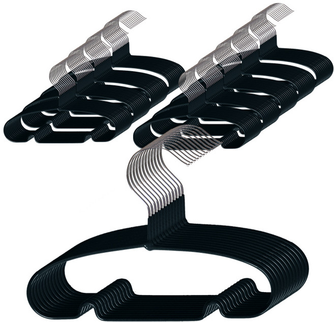 딩동펫 논슬립 옷걸이 블랙, 100개