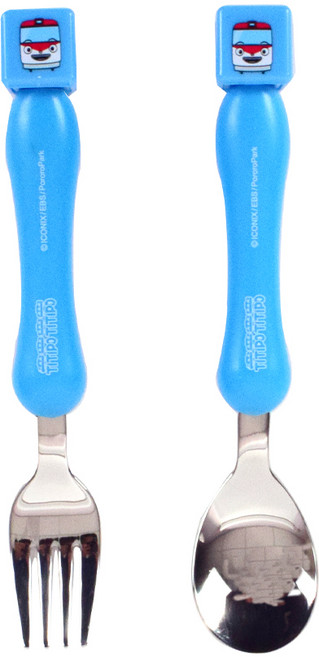 띠띠뽀띠띠뽀 마스코트 스푼 포크 세트, 1세트