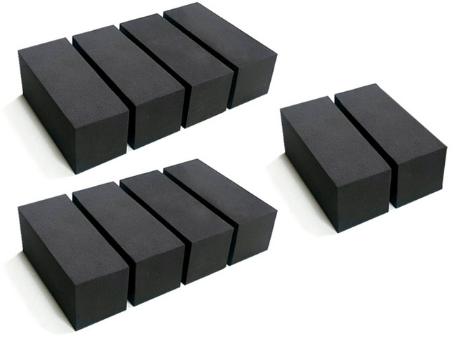 타노스 순정형 빅 스펀지 도어가드 10p, 블랙, 1세트