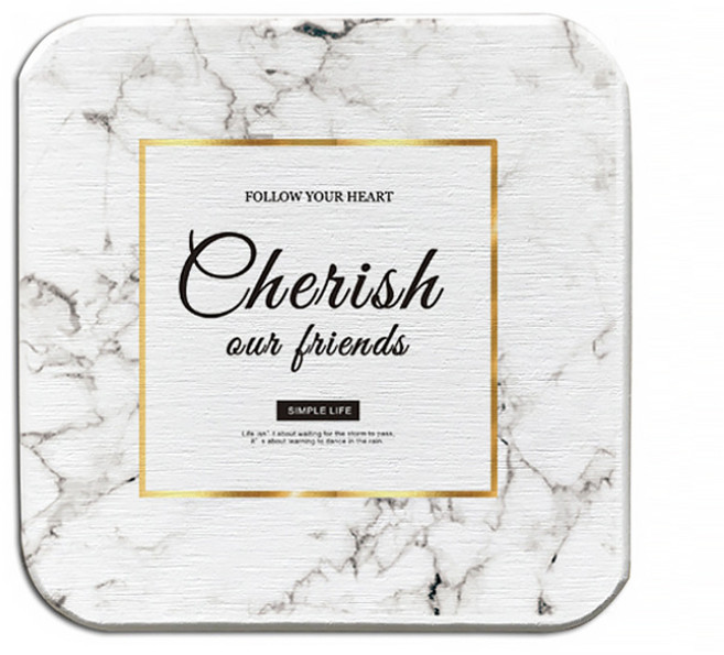 DM 알럽홈 대리석 규조토 패턴 코스터, 대리석패턴Z17