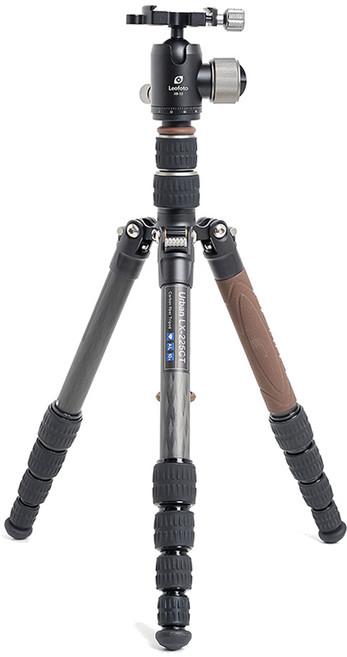 레오포토 10X 카본삼각대 트래블러, LX-225CT+XB32Q(브라운), 1개