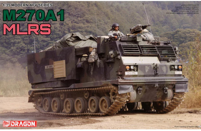 드래곤 1:35 M270A1 Multiple Launch Rocket System MLRS 조립도색필요 프라모델 3557, 1개