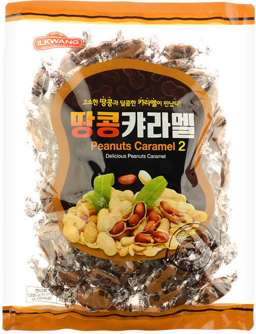 일광제과 땅콩캬라멜2, 1kg, 1개