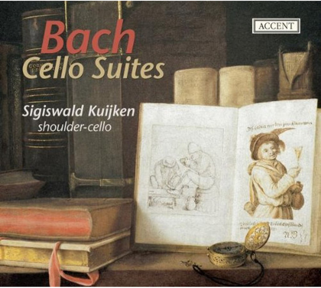 JOHANN SEBASTIAN BACH - CELLO SUITES/ SIGISWALD KUIJKEN 어깨 첼로로 연주한 바흐 모음곡 네덜란드수입반, 2CD