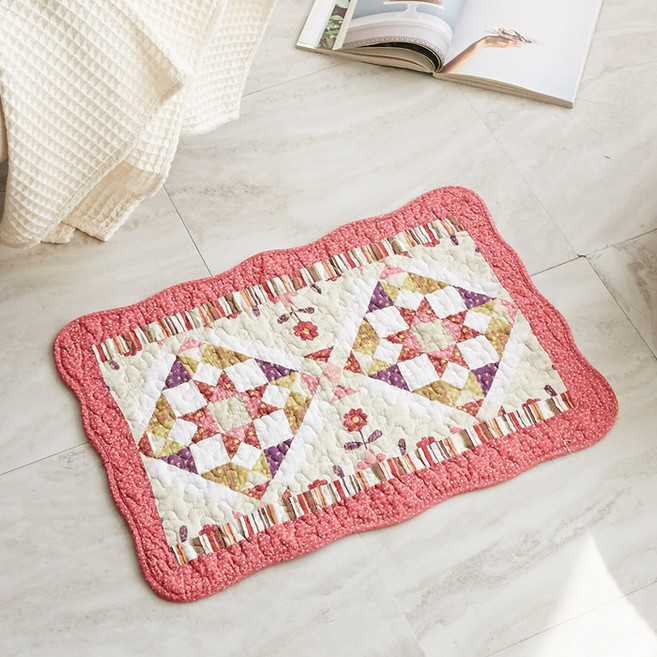 순면 워싱 발매트, 스퀘어핑크