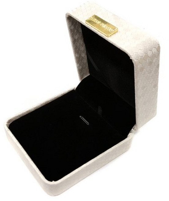 바미샵 허니콤 목걸이 프로포즈 선물 케이스, 1개, 아이보리