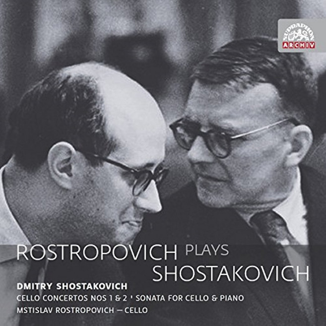 DMITRI SHOSTAKOVICH - ROSTROPOVICH PLAYS SHOSTAKOVICH: CELLO CONCERTOS & SONATAS/ MSTISLAV ROSTROPOVICH 체코수입반, 2CD