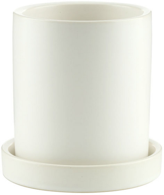 삼호유리 모노톤 모던 무광화분, 화이트, 1개