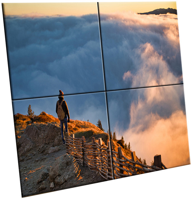 유디피 타일액자 C형 150 x 150 mm 4p 세트, 3913325, 1세트