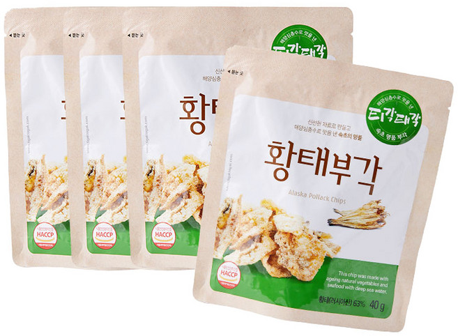 티각태각 황태부각, 4개, 40g