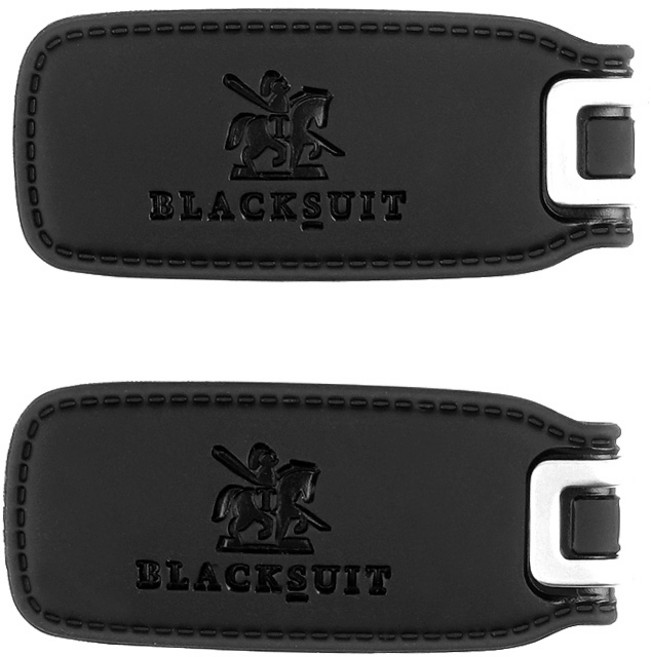 오토반 블랙슈트 가죽 차량용 안전벨트클립, MattBlack, 2개