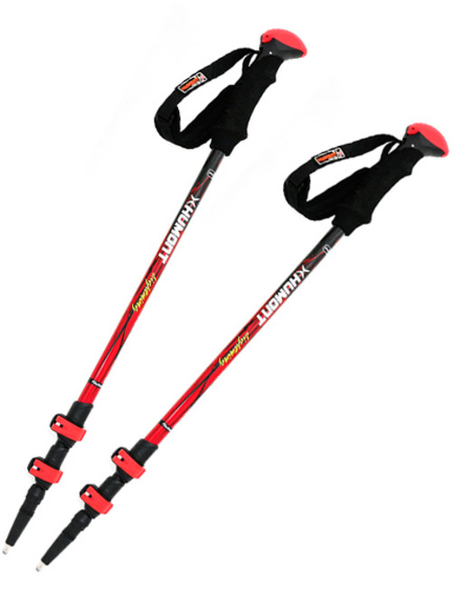 휴몬트 플릭락 등산스틱 F6 2p, RED