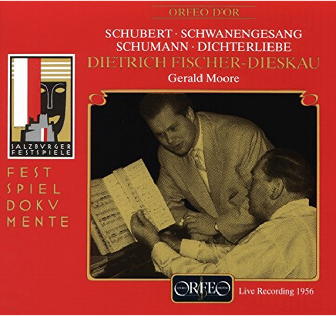 FRANZ SCHUBERT/ ROBERT SCHUMANN - DICHTERLIEBE/ SCHWANENGESANG/ DIESKAU/ MOORE 오스트리아수입반, 1CD