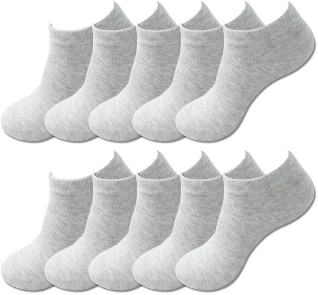 박군 유아동용 데일리 무지 발목 양말 10켤레