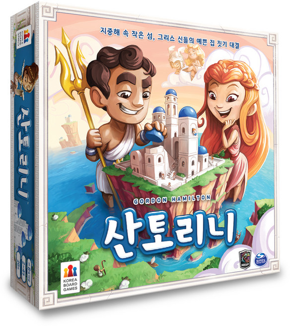 스핀마스터 코리아보드게임즈 산토리니, 혼합 색상, 1개
