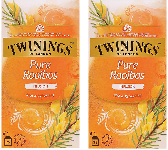 트와이닝 루이보스 허브차 티백, 2g, 25개입, 2개