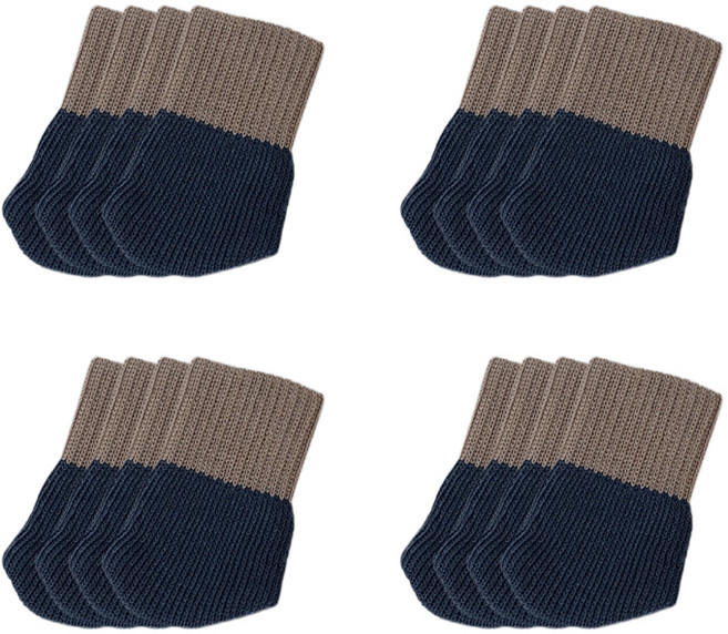 뷰리언즈 하프라인 의자 발커버 4세트, 하프블루, 4개