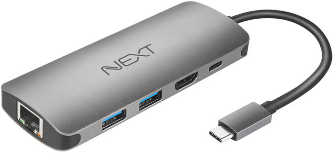 넥스트유 4in1 Type C 4K UHD HDMI 디스플레이 컨버터, NEXT-318TCH-PD, 1개