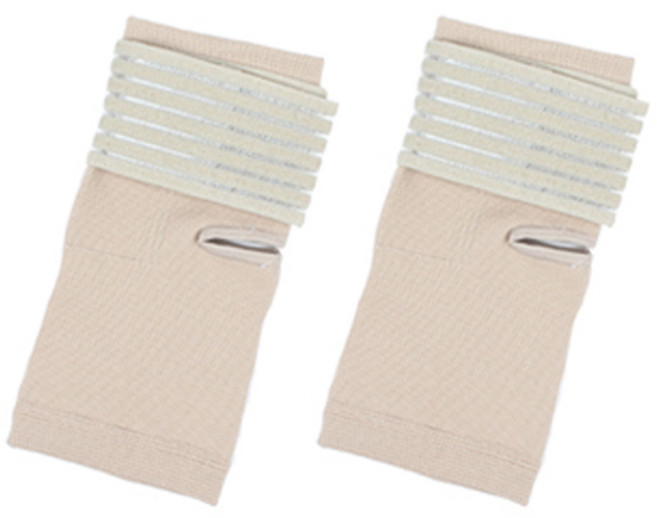 허황후 발목보호대, 2개, 연 베이지