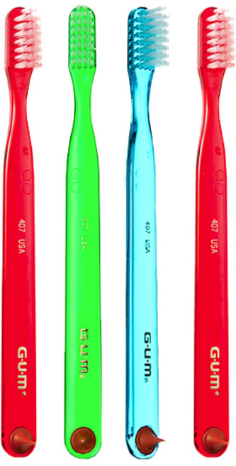 검 클래식 돔트림 칫솔 407, 4개입, 1개