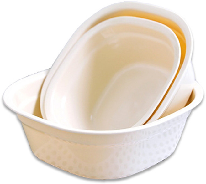 제이라이프 심플 세면대야 소 + 중 + 대 세트, 베이지, 1세트