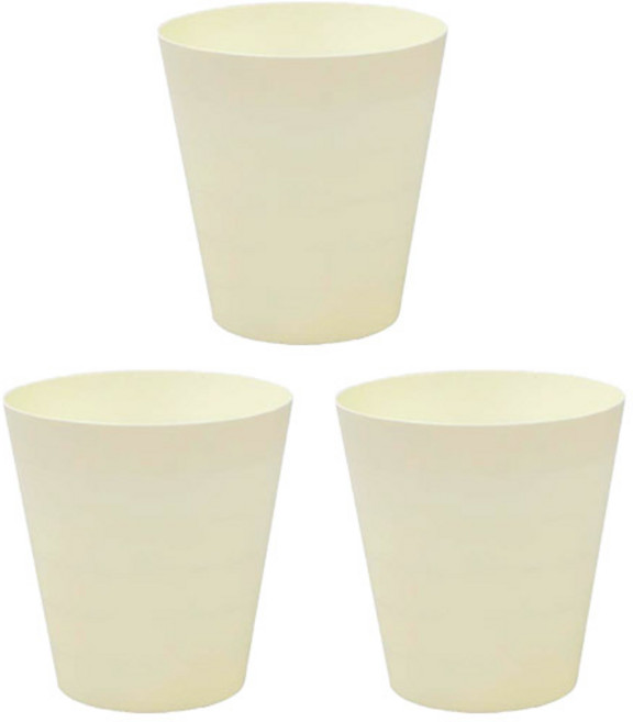 에이비엠코리아 모던 원형휴지통 소 3p, 화이트