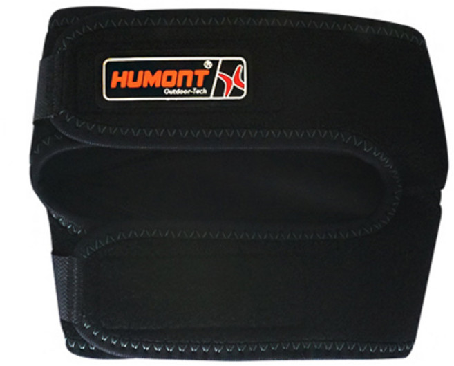 휴몬트 무릎보호대 고급형 오른쪽 + 파우치, 1세트, 블랙