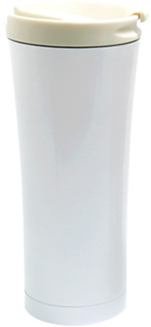 코멜리 베이직 트렌디 스테인리스 보온 보냉 텀블러, 화이트, 500ml