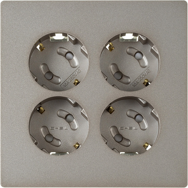 제일전기 디노 브론즈 콘센트 4구, 1개