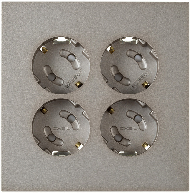 제일전기 하네스 브론즈 콘센트 4구, 1개