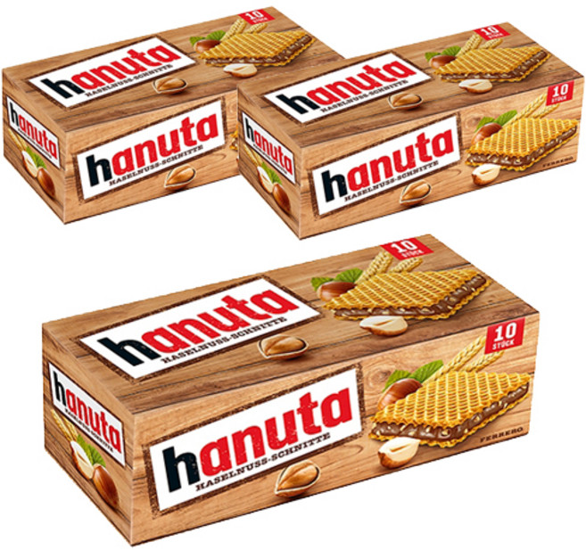 하누타 초콜릿 샌드 10p, 220g, 3개