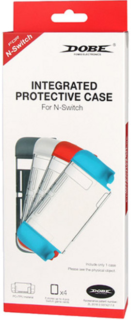 닌텐도 스위치 DOBE 게임카드 수납 4형 TPU 케이스 클리어, 1개