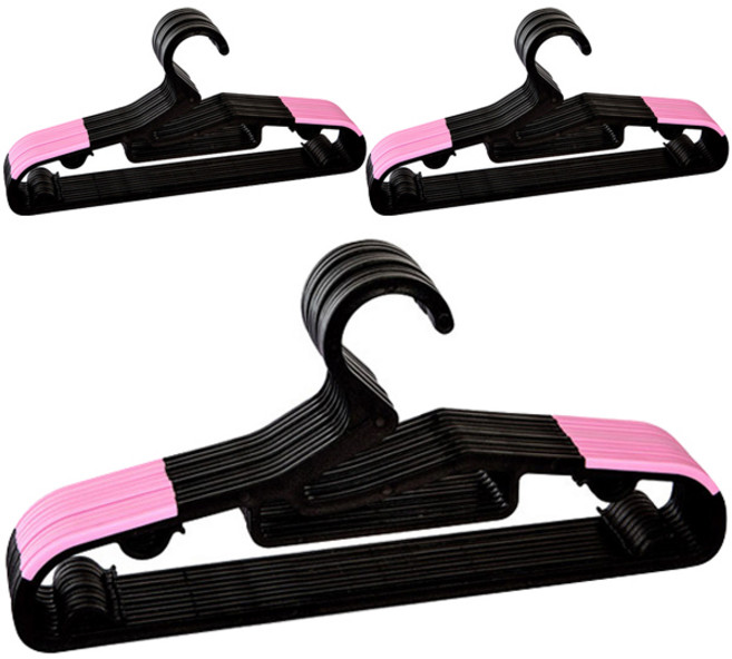 데코즈인 라운드 논슬립 옷걸이, 핑크, 60개