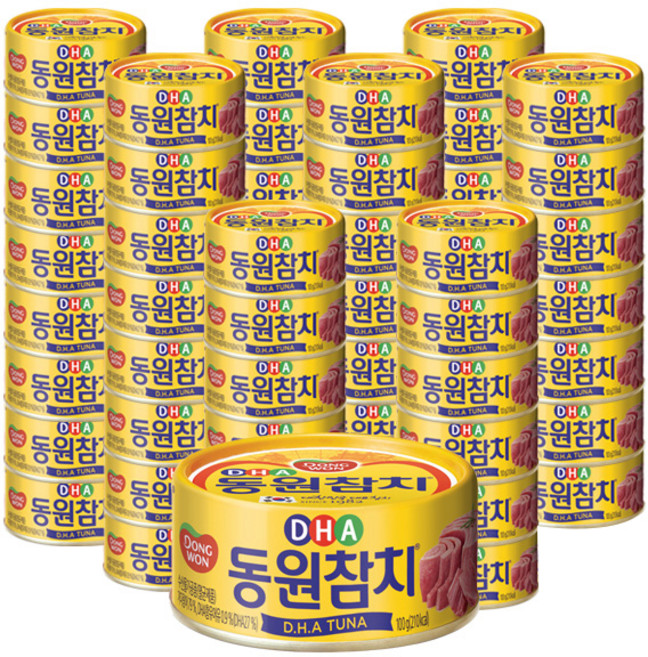 동원참치 DHA 통조림, 100g, 60개