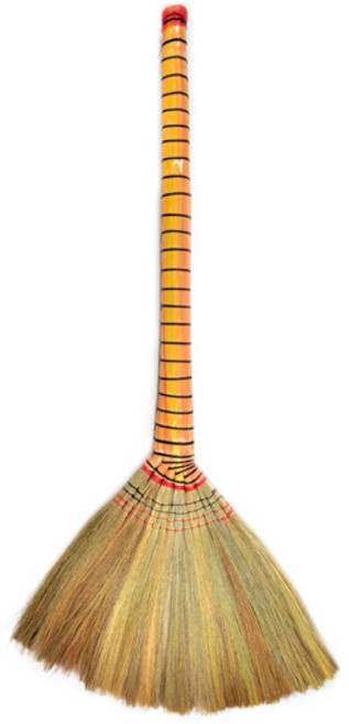 수지매트 롱갈대비 빗자루, 1개, 혼합색상