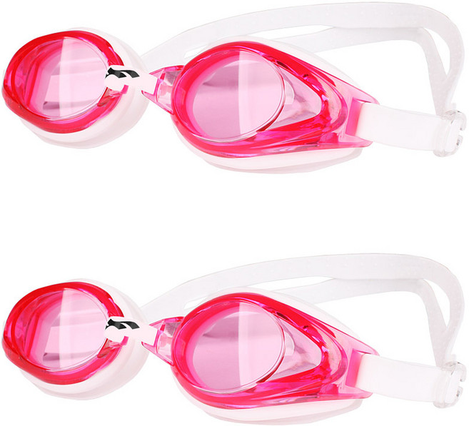 AQUSUIT 아동수경 TG-1510 2p, 핑크 + 화이트, 1개