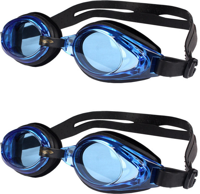 AQUSUIT 아동수경 TG-1510 2p, 블루 + 블랙, 1개