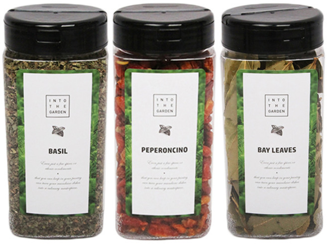 딜리셔스마켓 기본 향신료세트 중형 바질홀 80g + 월계수 25g + 페페로치노 100g, 205g, 1세트