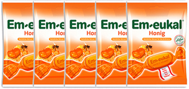 엠오이칼 캔디 허니, 75g, 5개