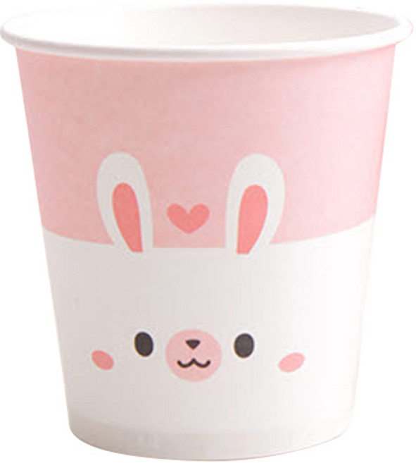 조이풀 애니멀 토끼 종이컵 190ml, 100개입, 3개